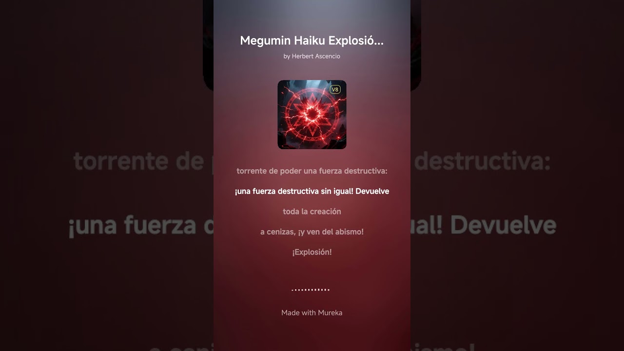 Megumin Haiku Explosión Celestial