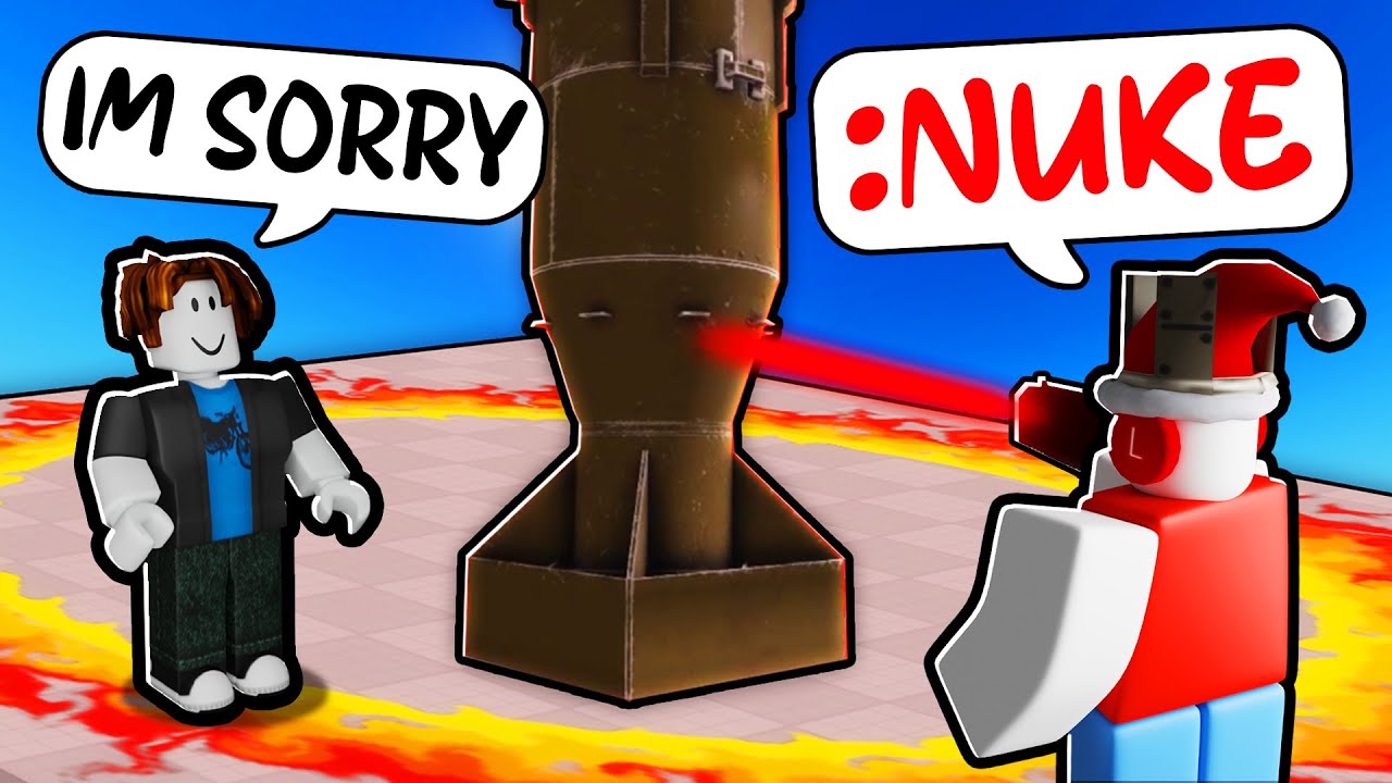Trolling Toxic Player With INFINITE NUKES in Roblox Blind Shot!