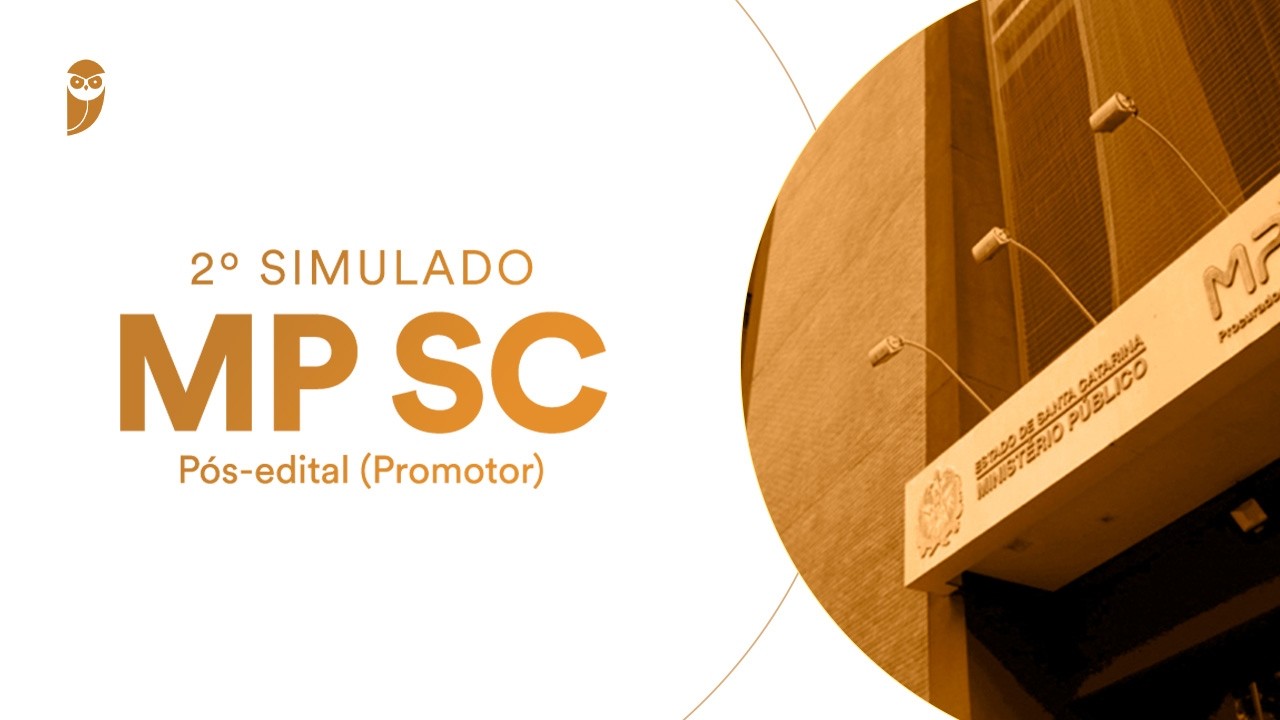2º Simulado MP SC - Pós-edital (Promotor) - Correção