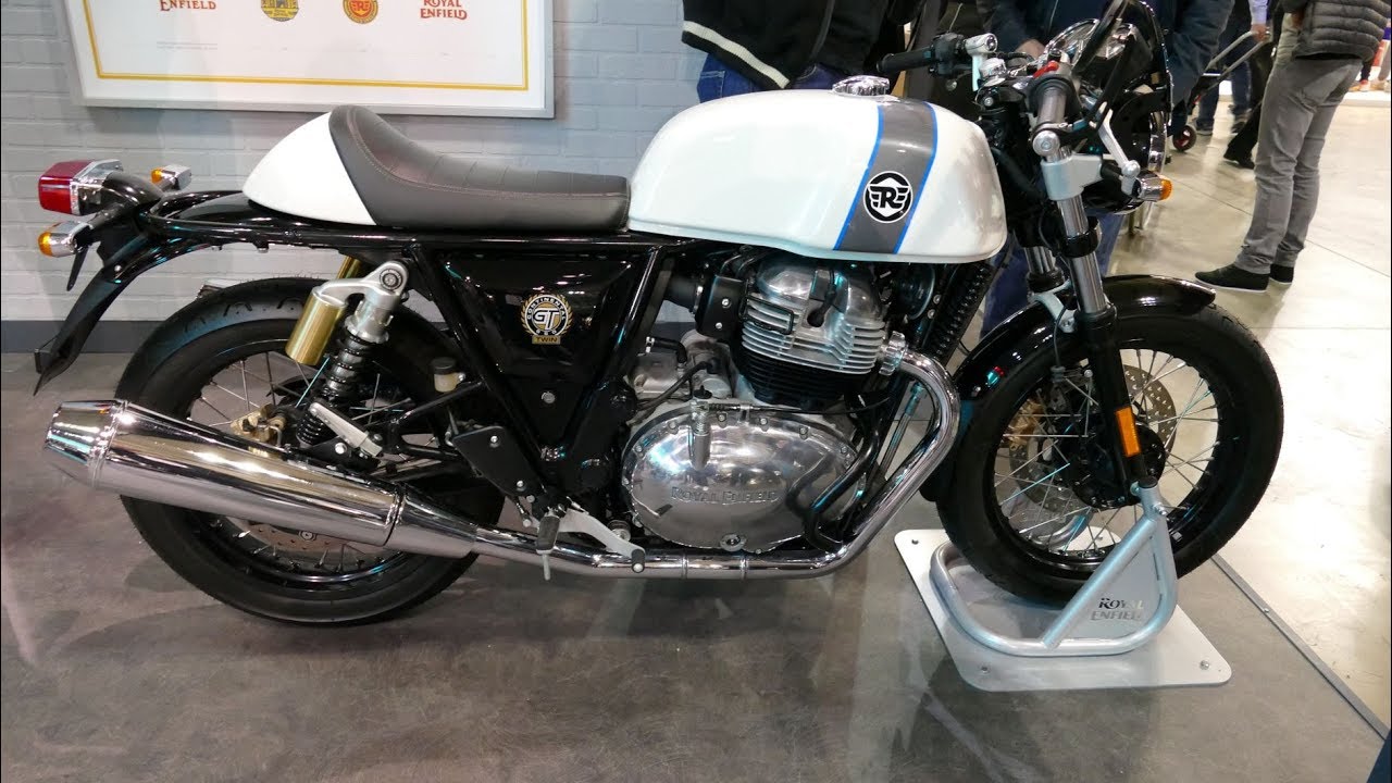 Royal Enfield 650 Continental GT Ice Queen White EICMA 2018 Milan Walkaround