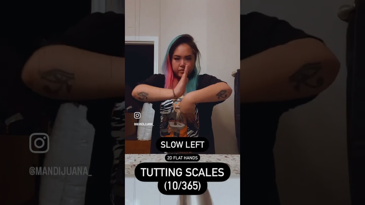 Tutting Scales (10/365): Flat Hand Tuts 