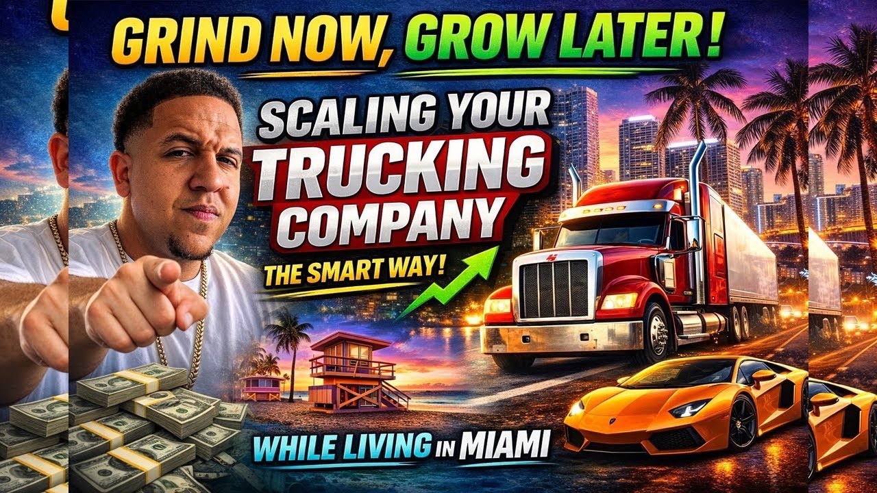 GRIND NOW, GROW LATER: SCALING YOUR TRUCKING COMPANY THE SMART WAY WHILE LIVING IN MIAMI