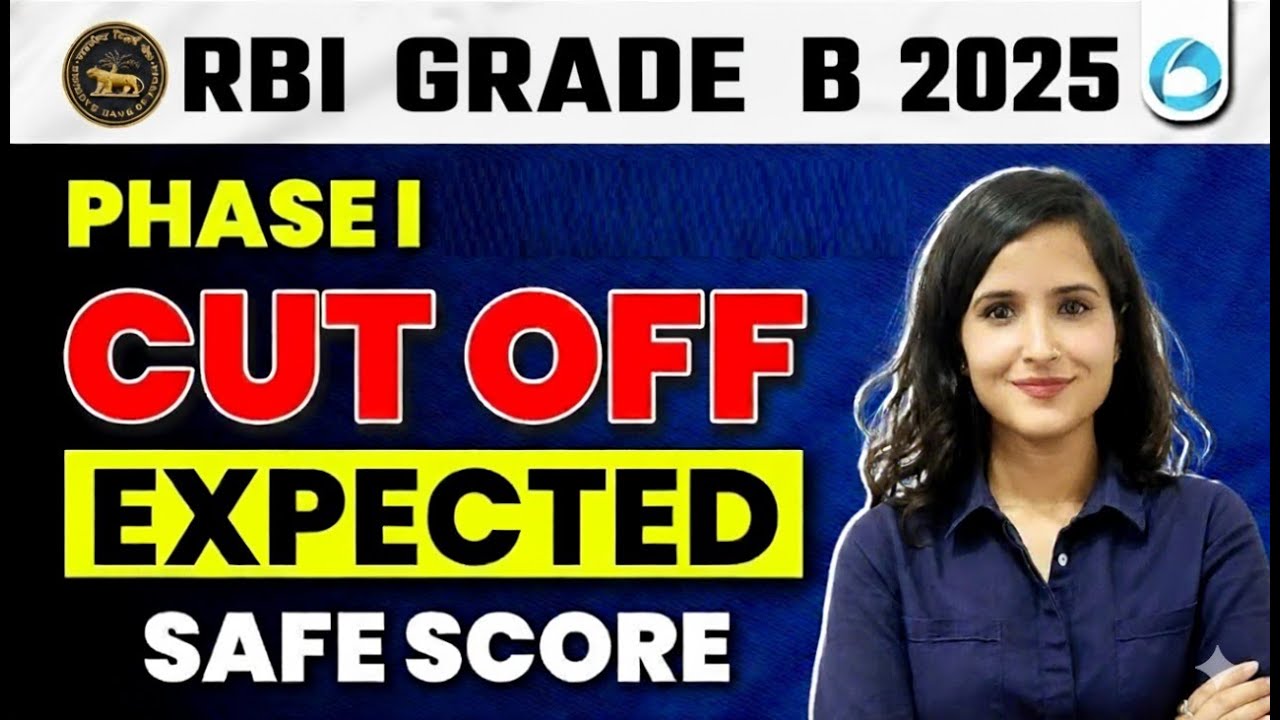 RBI Grade B 2025 Phase 1 Expected Cut-Off | RBI Grade B Prelims Cut-Off