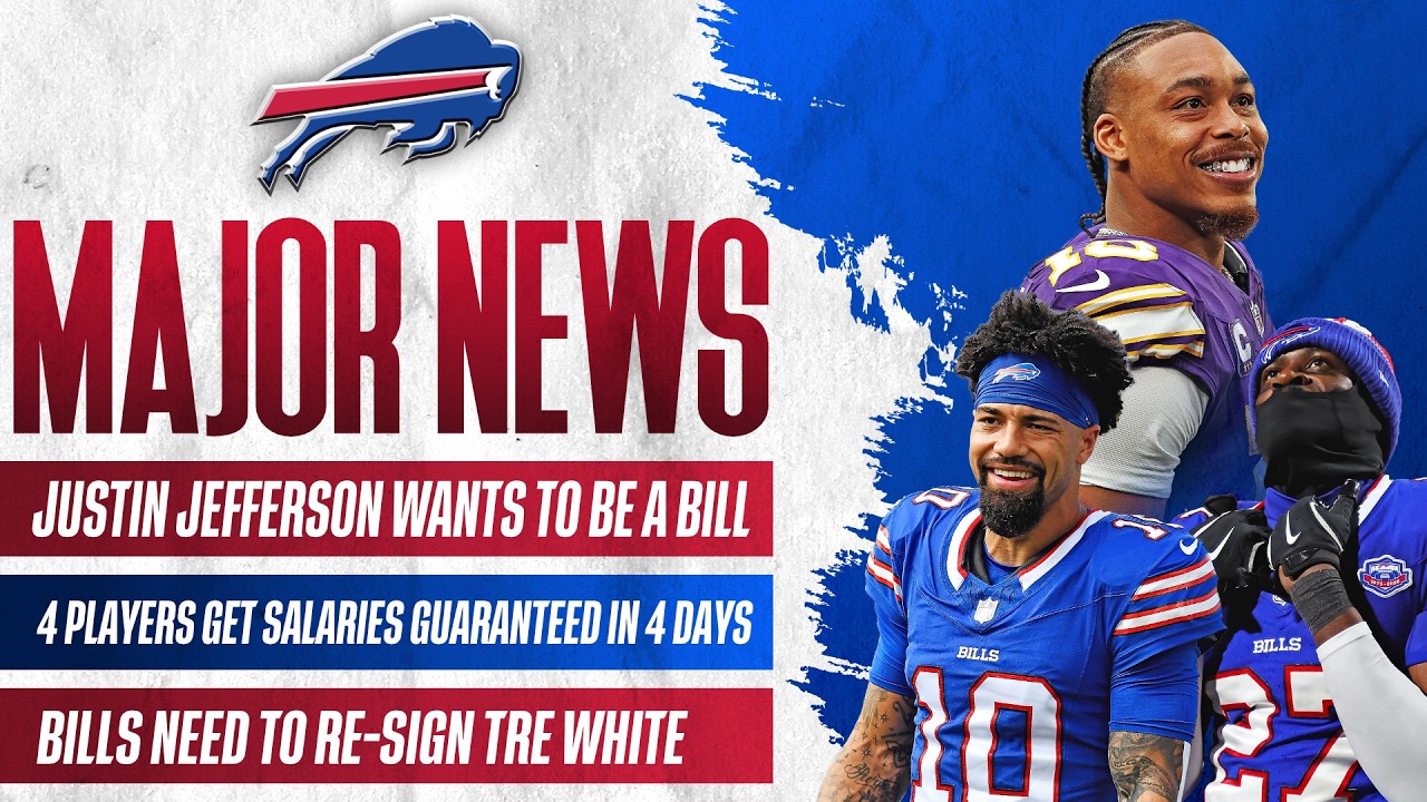 🚨 MAJOR Bills News: Jefferson Trade Talk HEATS UP, Cap Crunch Incoming & Tre White RETURN?!