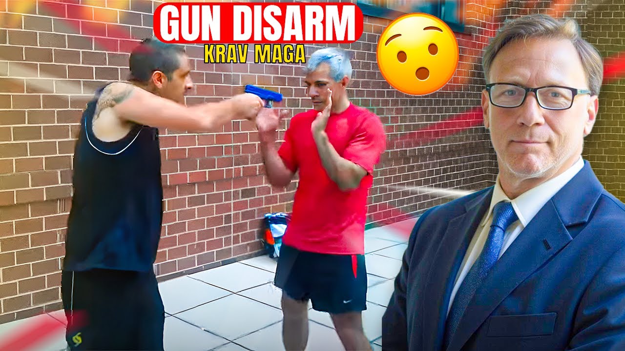 Israeli Krav Maga Gun Disarm Training with Counter Terror Expert Itay Gil