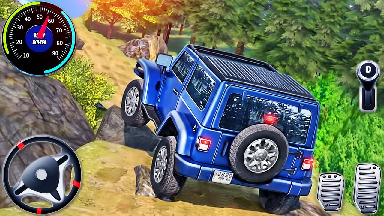 Offroad Land Cruiser Jeep Driving 2026 - Real 4x4 SUV Drive Hill Simulator 3D - Android GamePlay #4