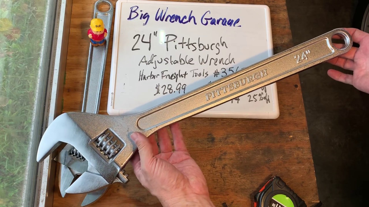 24 Inch Adjustable Wrench Harbor Freight Tools # 63644  (note that part # on board is incorrect)