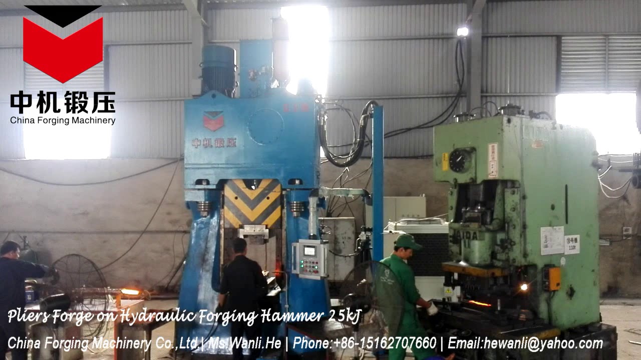 How to Forge Pliers on Hydraulic Forging hammer in Vietnam?