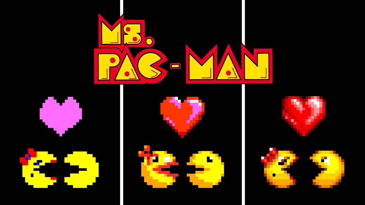 All the Intermissions of (almost) Every Ms. Pac-Man Version