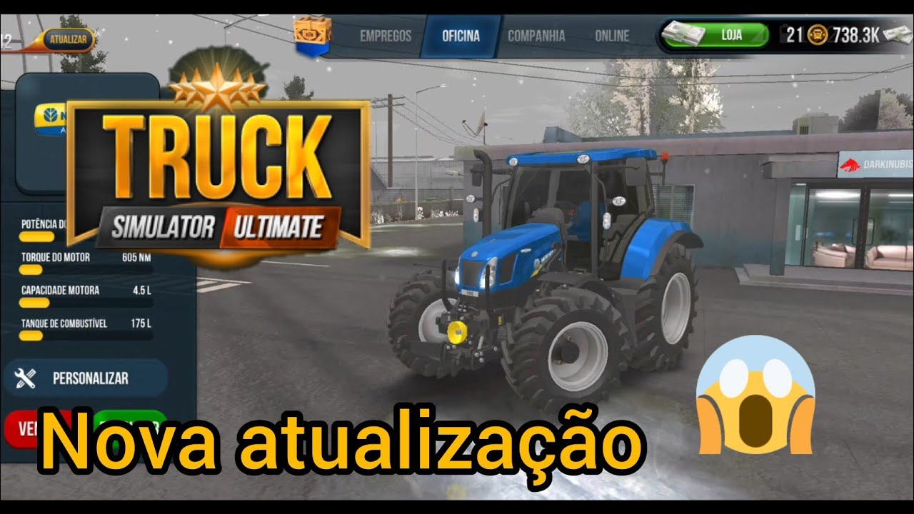 Truck simulator ultimate: Nova atualização 😱 Gameplay com um trator 🚜