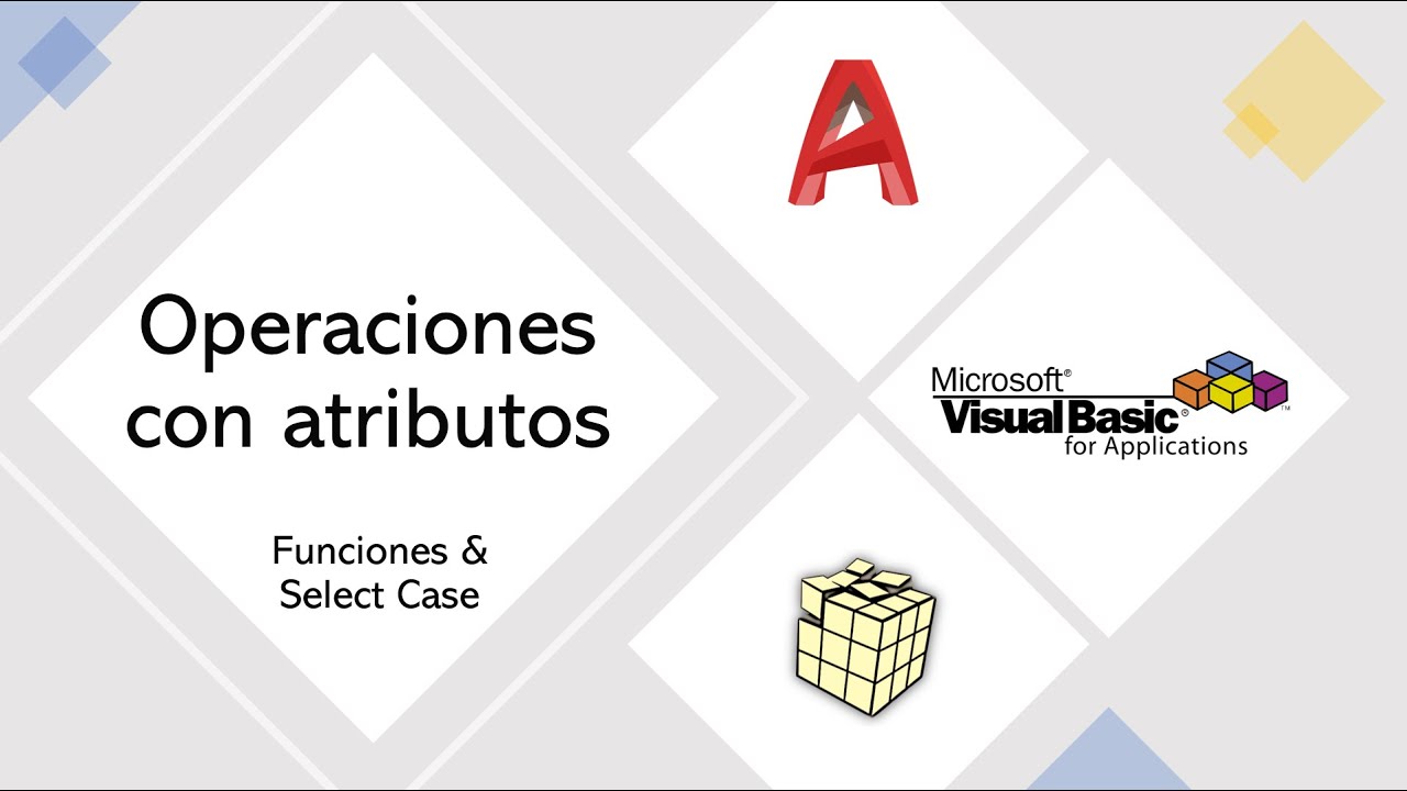 9. VBA AutoCAD -  Operaciones con atributos (Funciones y Select Case)