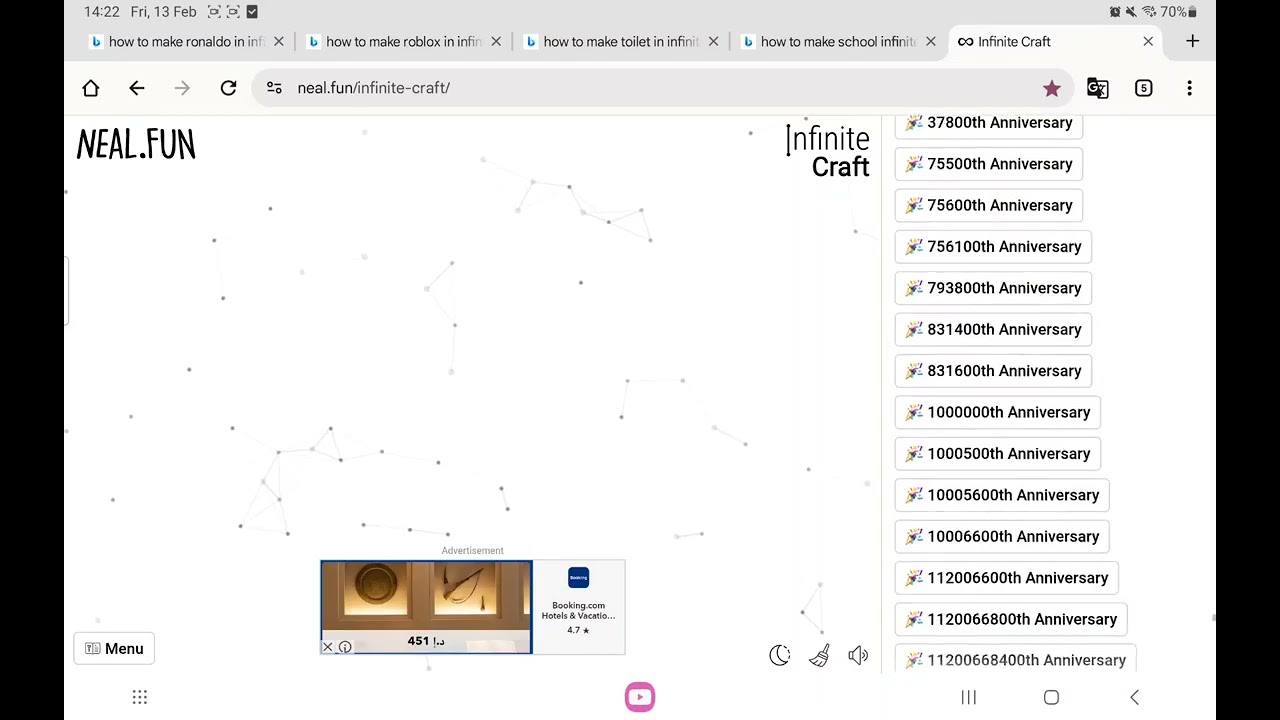 Infinite craft
