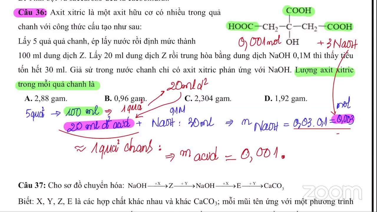ÔN THI TỐT NGHIỆP TRUNG HỌC PHỔ THÔNG QUỐC GIA MÔN HÓA - ĐỀ 17