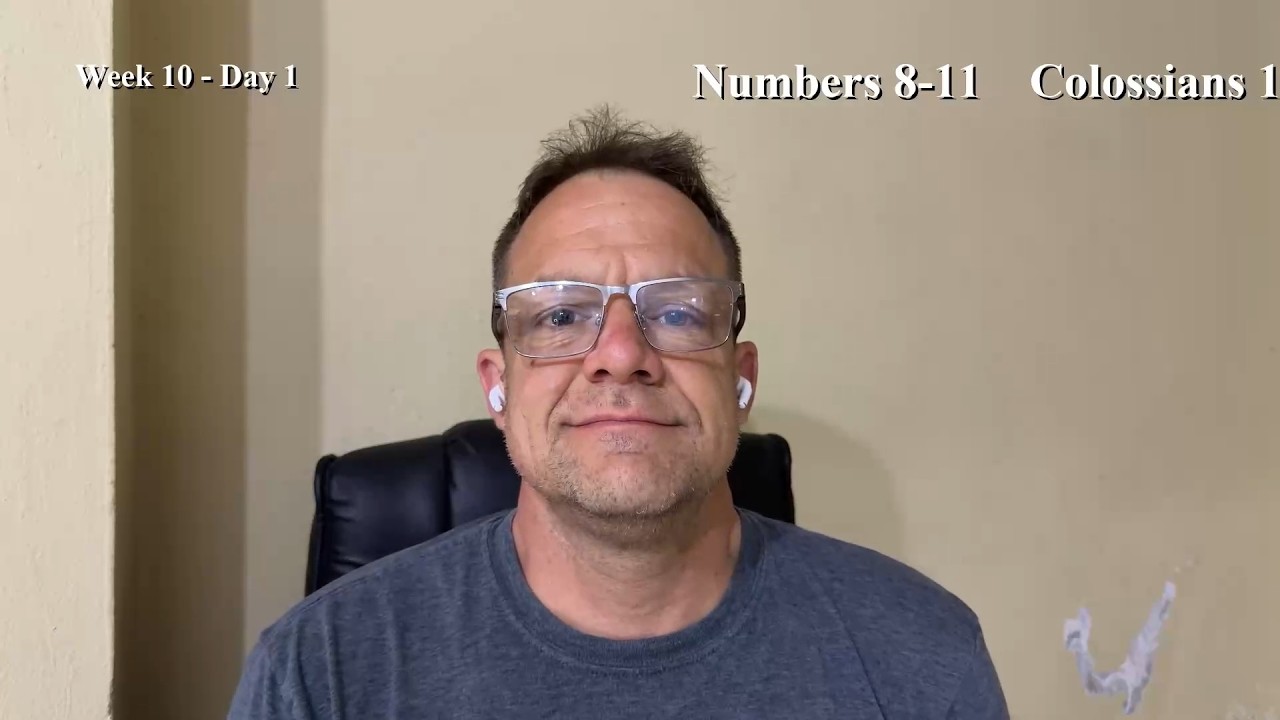 Bible Reading | Week 10 Day 1 | Numbers 8-11, Colossians 1