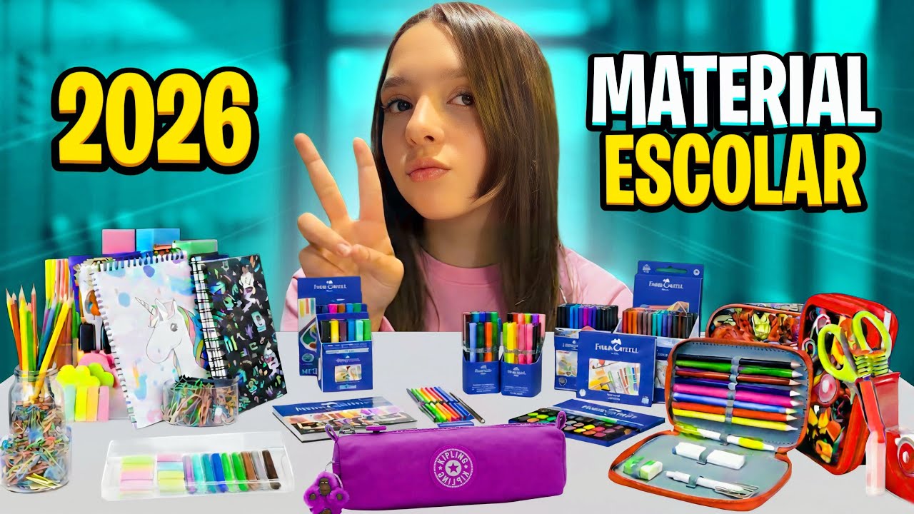 MATERIAL ESCOLAR 2026 DA VALEN VLOGS 📚