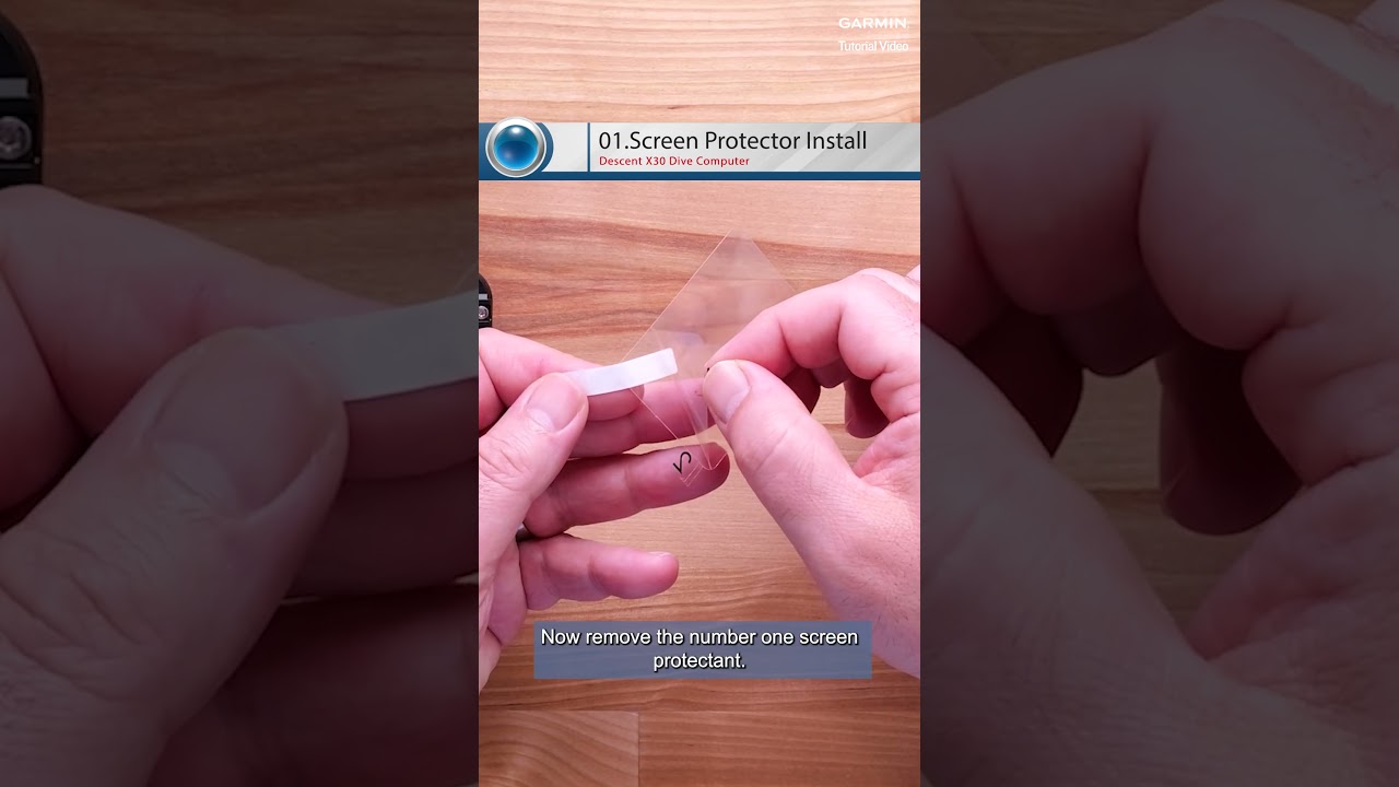 Tutorial - Descent X30: 90-Second Screen Protector Hack! #garmin #garminwatch #garmintutorial