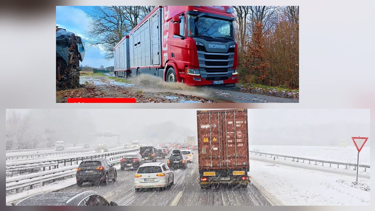 Silent working day with a Truck driver. 