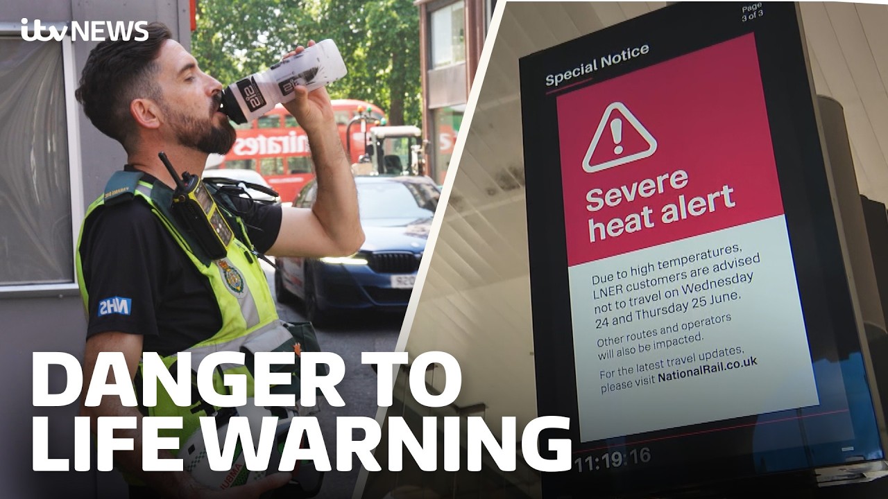 UK records hottest June day ever as rare red warning issued