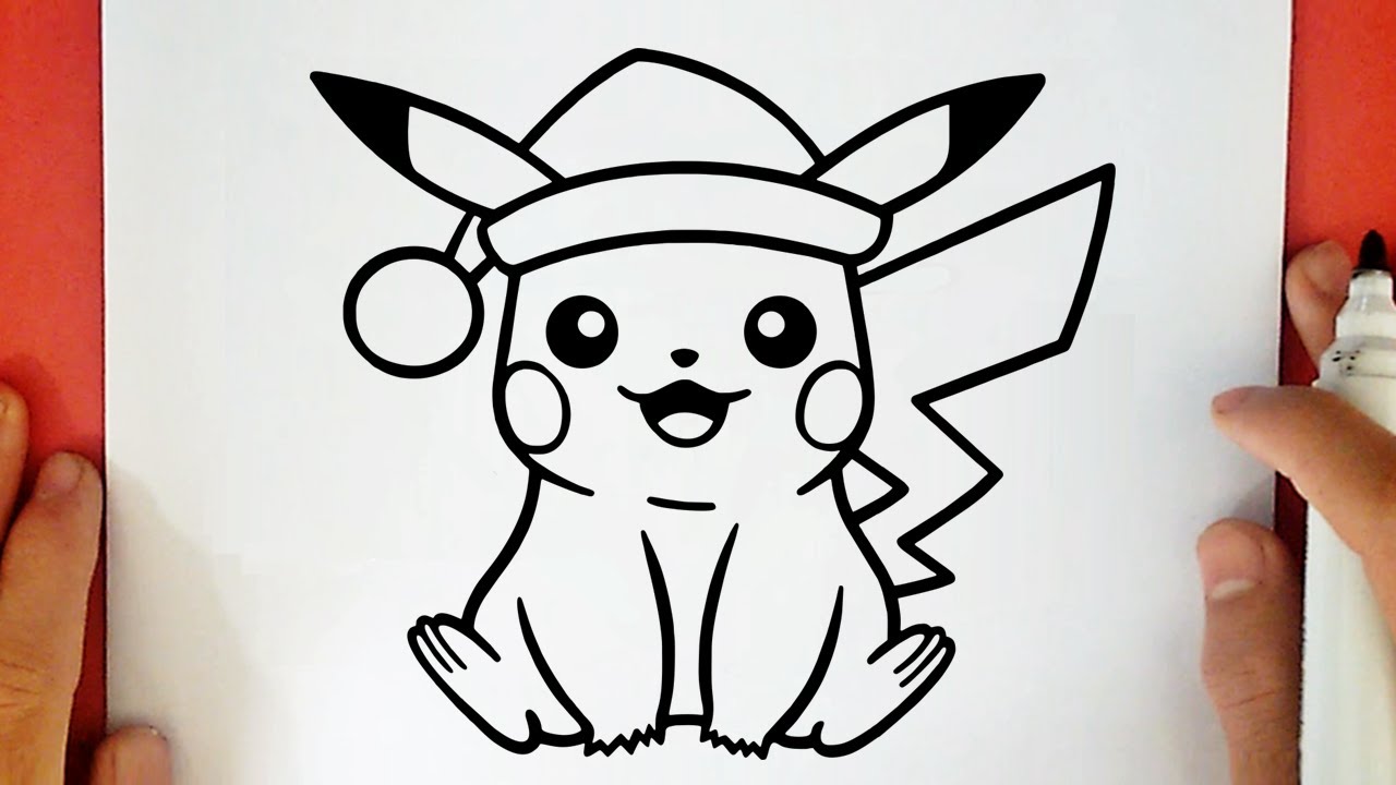 HOW TO DRAW CHRISTMAS PIKACHU