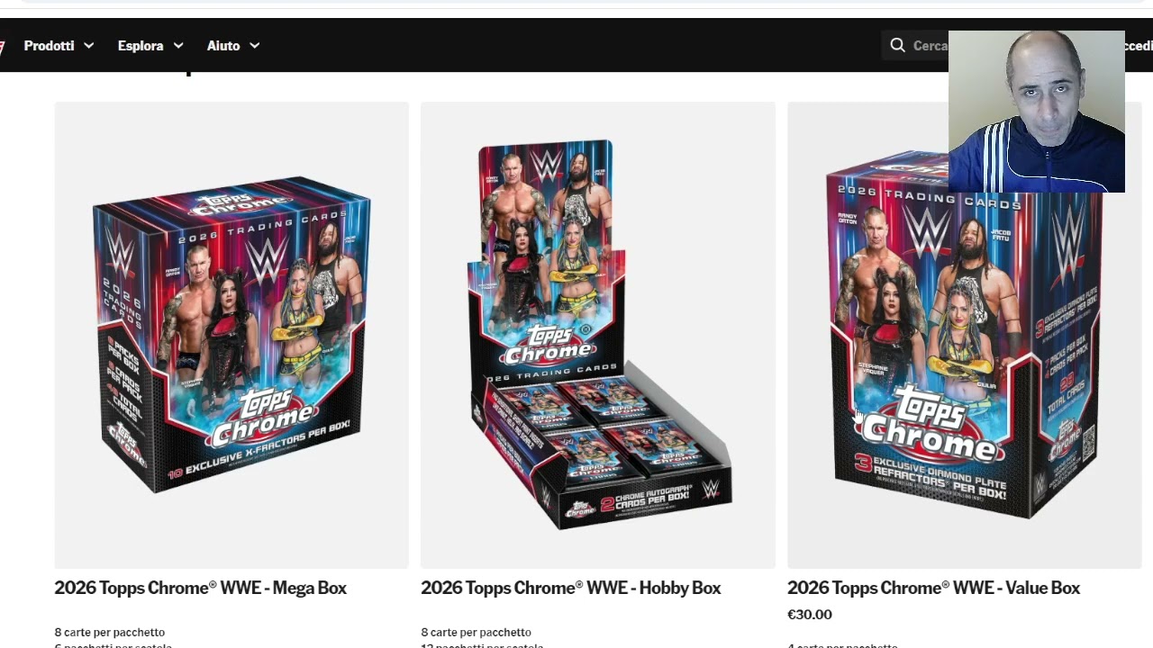 E' uscito il preordine delle WWE Chrome 2026 di Topps. Siete riusciti ad aquistarle?