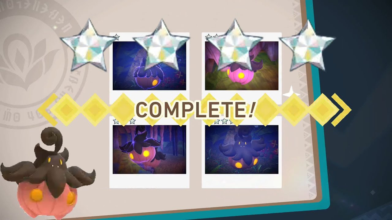 How To Get 1 To 4 DIAMOND STARS For Pumpkaboo! New Pokemon Snap!