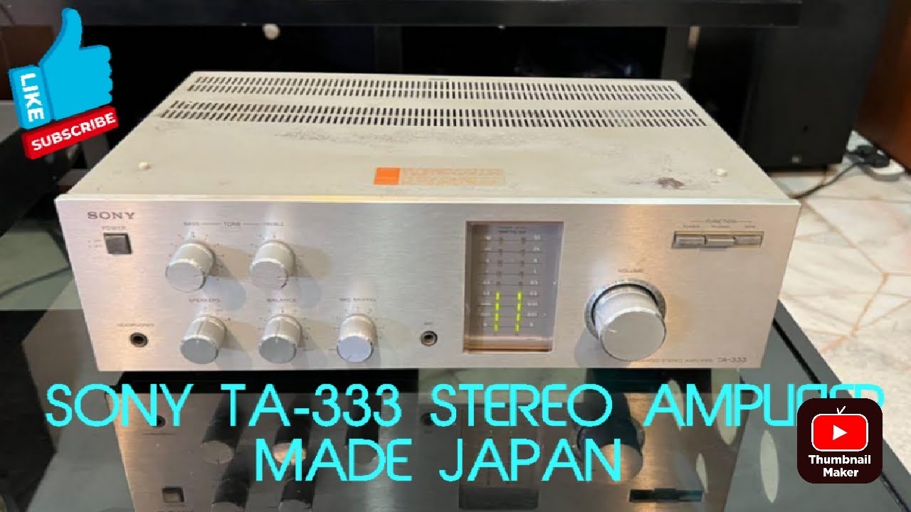 SONY TA-333 INTEGRATED STEREO 4 CHANNEL AMPLIFIER MADE JAPAN @PRICE 22,000/- ✨
