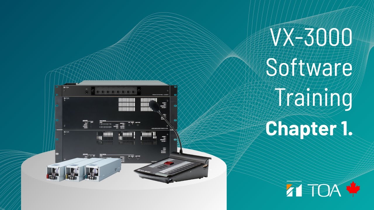 VX-3000 Software Training: Chapter 1