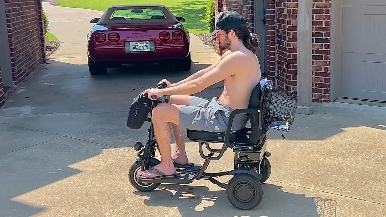 MotoTec Folding Mobility Electric Trike 48v 700w First Ride