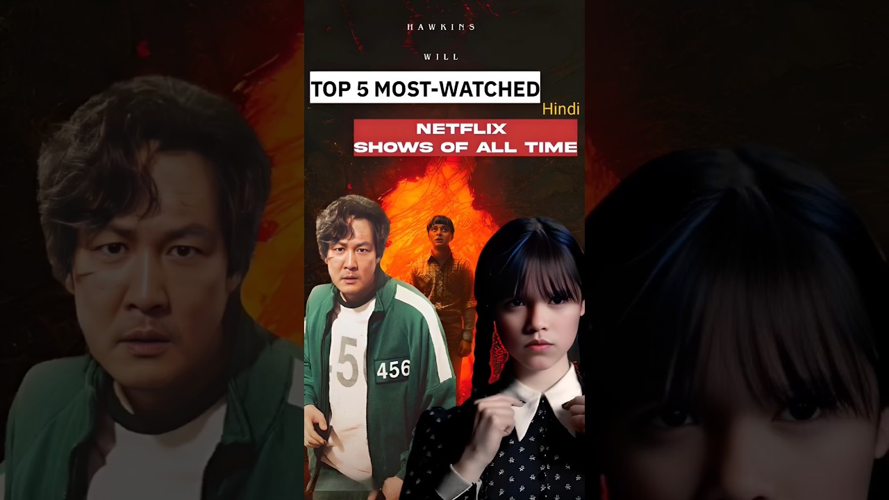 the top 5🔥 most-watched Netflix🍿😯#netflixseries