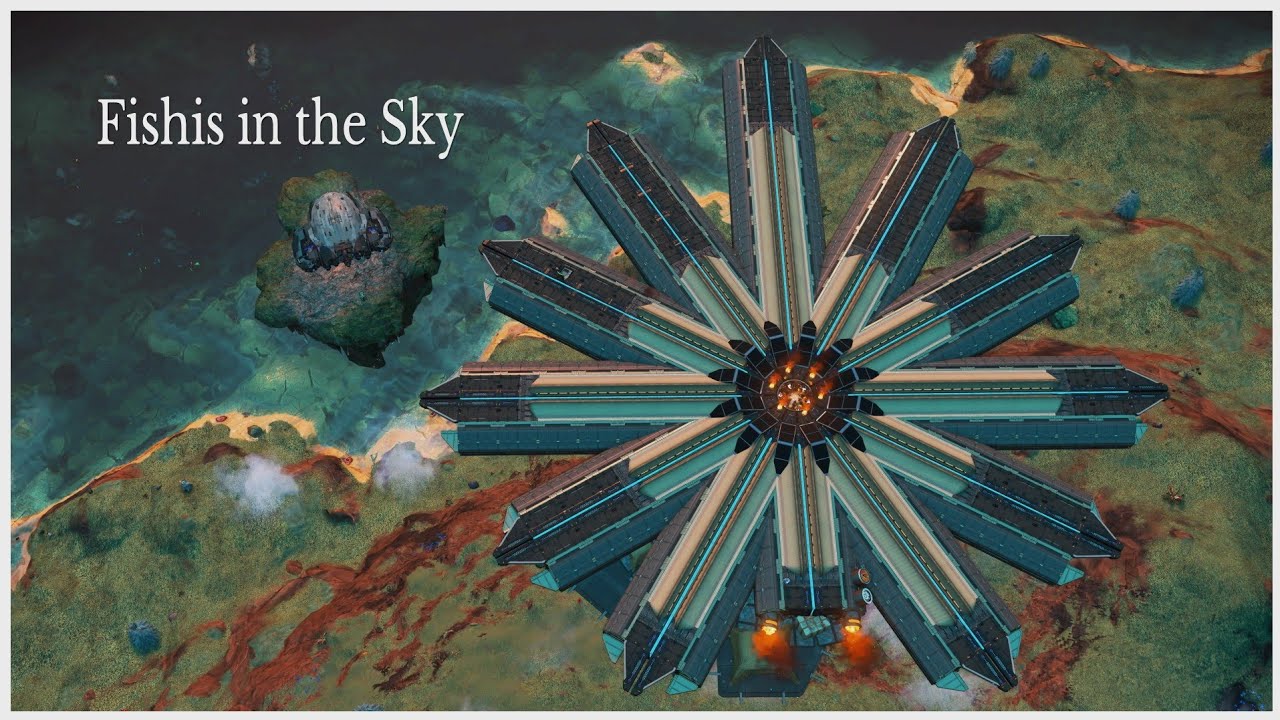 No Man's Sky Basebuild Fishis in the Sky
