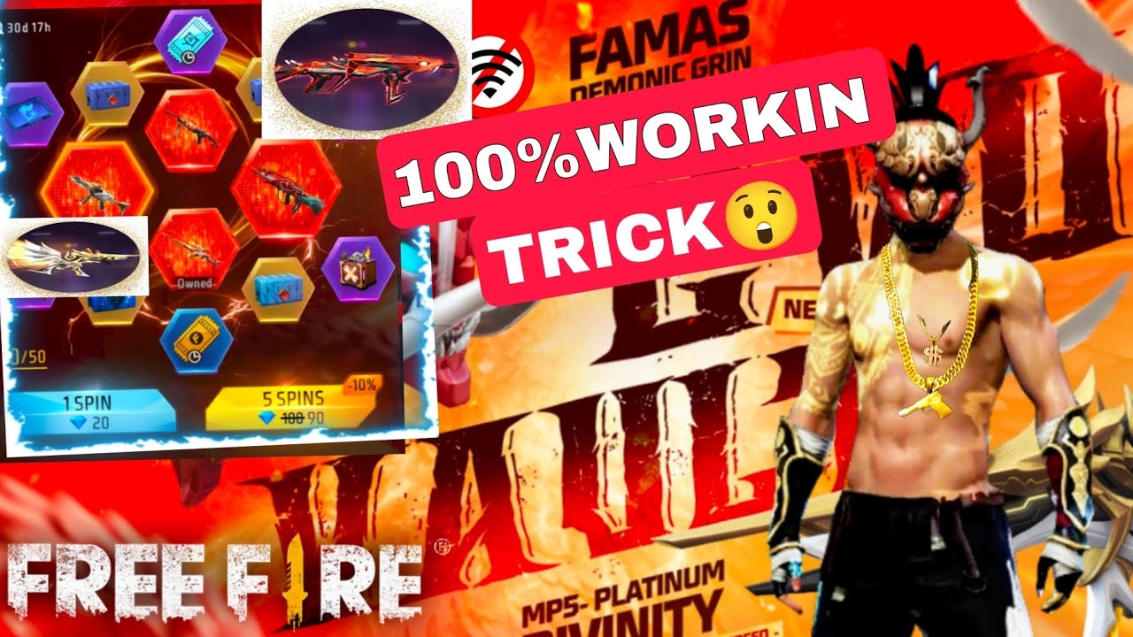 100%WORKIN TRICK 😲😮🤯 #freefire #YouTubelike #ff