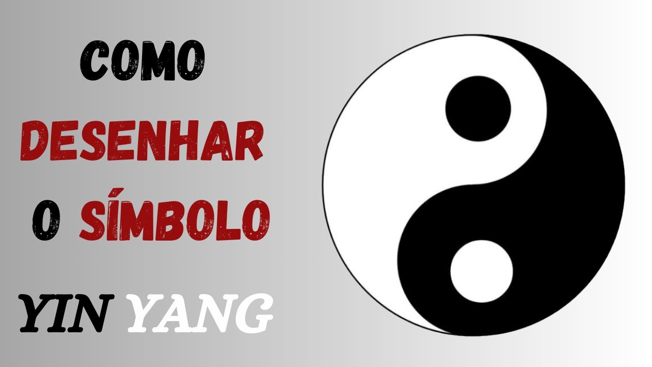 Tutorial Como desenhar o Símbolo YIN YANG | Passo a Passo Fácil