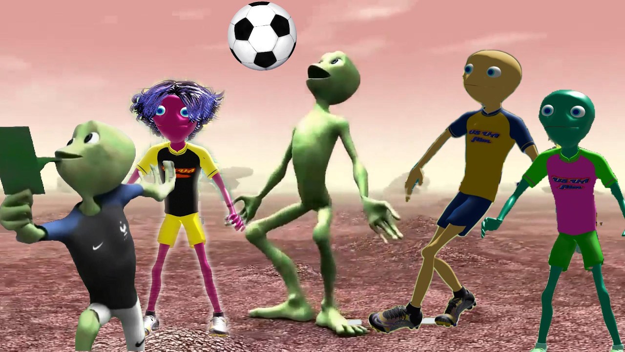 We Went to Outer Space for the Alien Dance Soccer Challenge