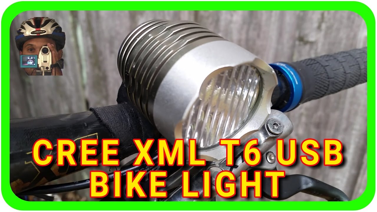 $10 Bike Headlight! CREE XML T6 USB LED Headlight - GEAR REVIEW | #AdventureBiker