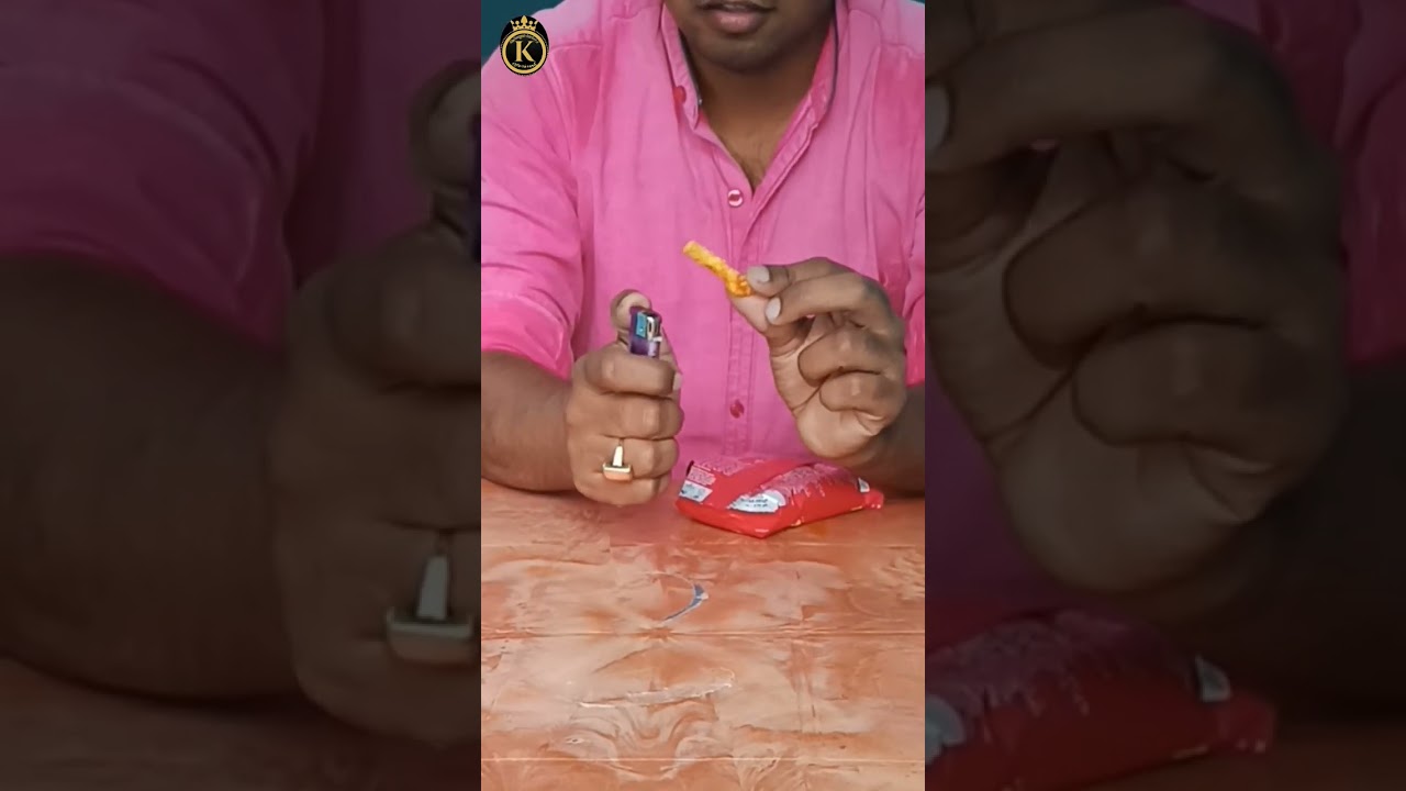 Kurkura vs fire science_experiment #shorts