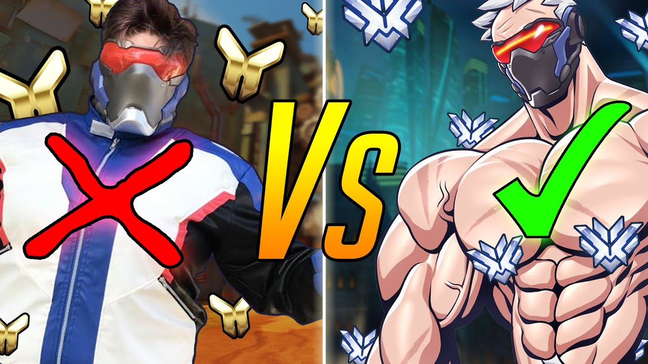 GOLD vs TOP 500 Hitscan Soldier 76 - EVERY DPS Player MUST KNOW These Tips - Overwatch Guide