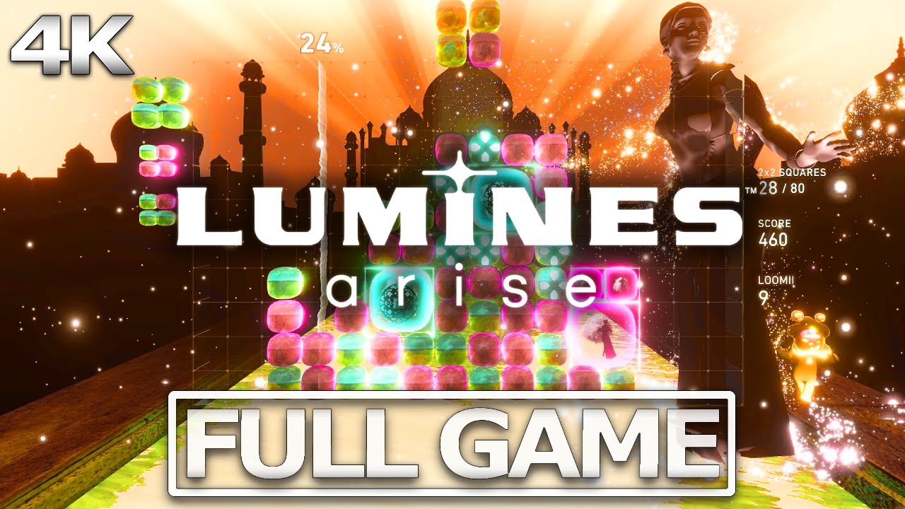 LUMINES ARISE Full Gameplay Walkthrough AMAZING SOUNDTRACK【FULL GAME】4K 60FPS Ultra HD