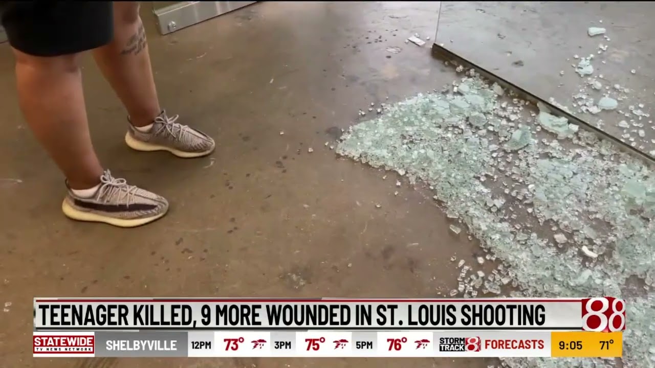 Teenager killed, 9 more wounded in St. Louis shooting