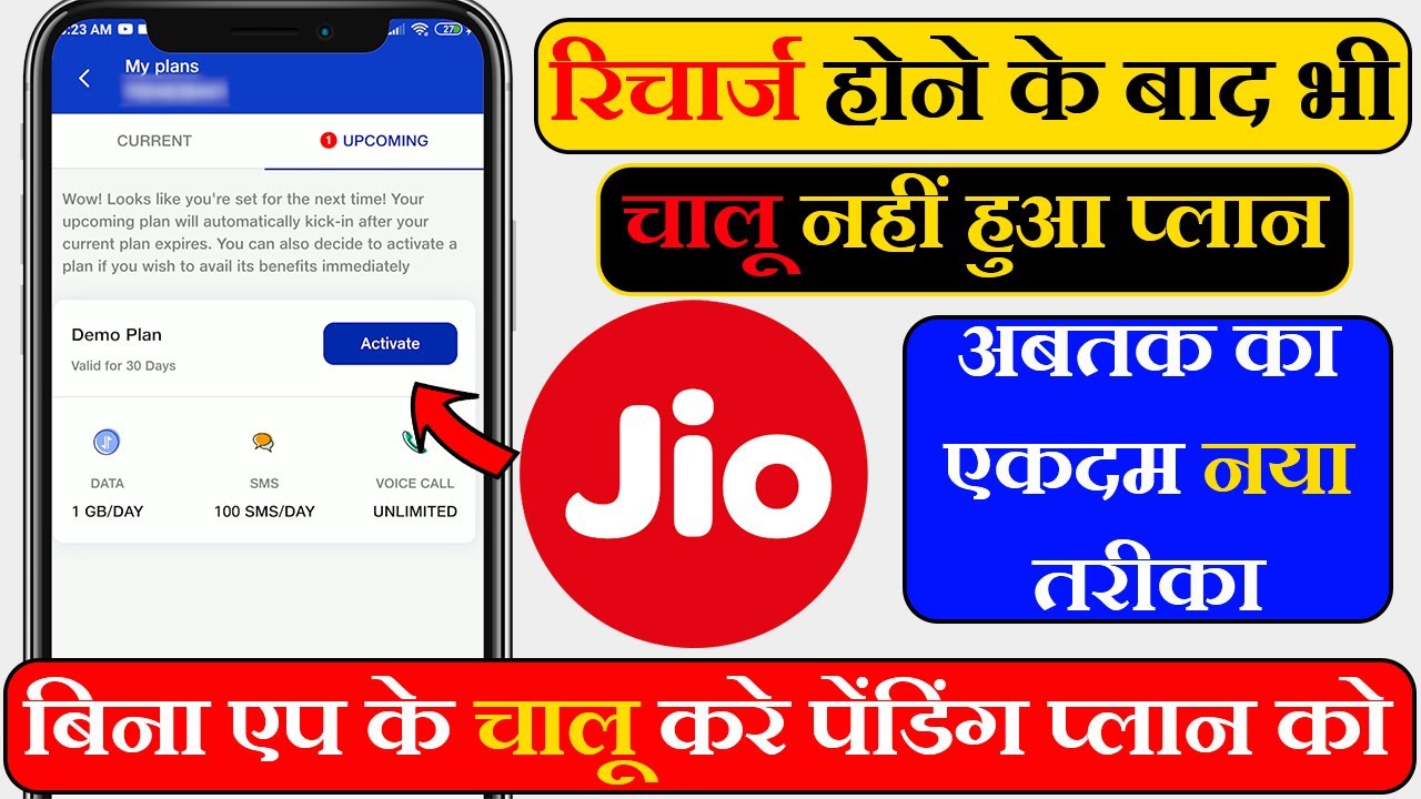 How to activate your Jio plan after recharge | jio pack activate for start call and internet