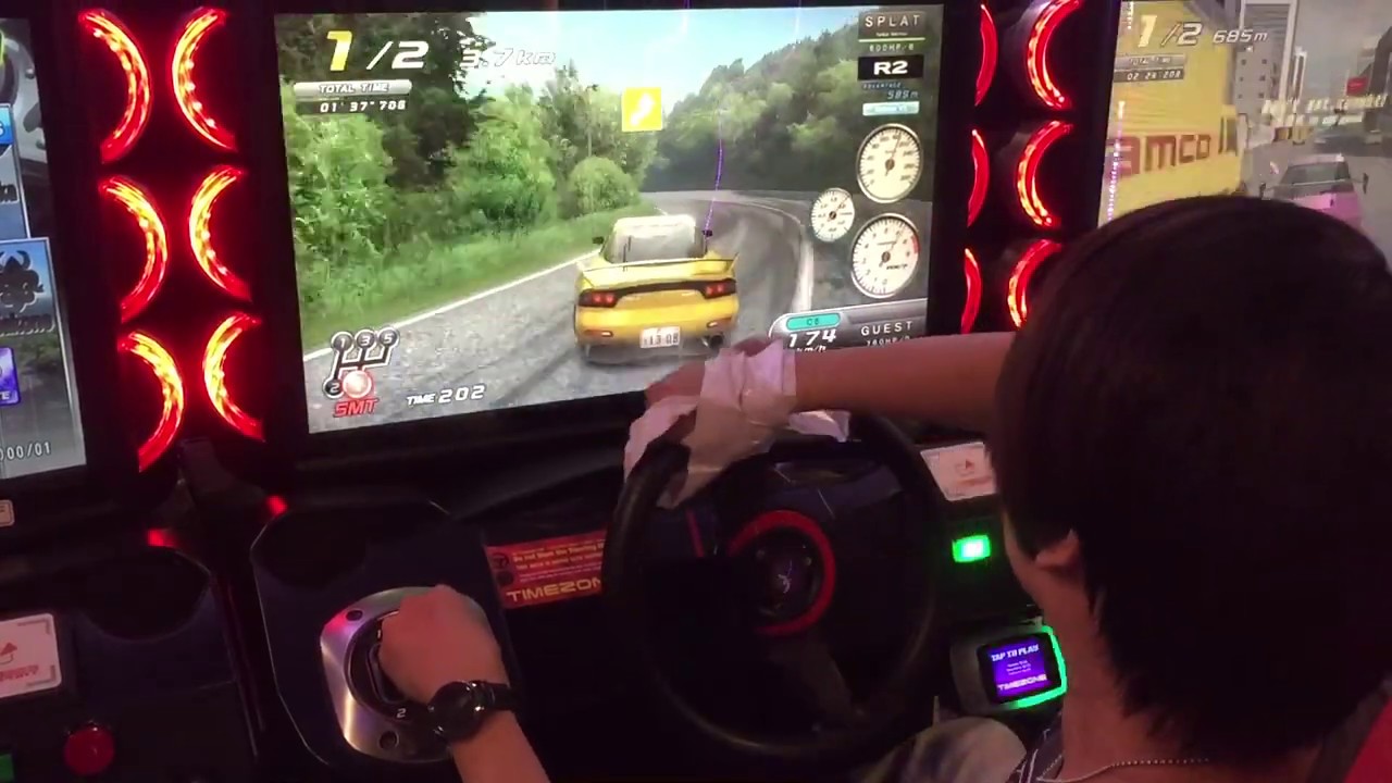 WMMT5DX+ Initial D Ultimate Challenge Gum-Tape Battle Mazda RX7 FD3S vs Subaru R2 [Guest] vs [SPLAT]