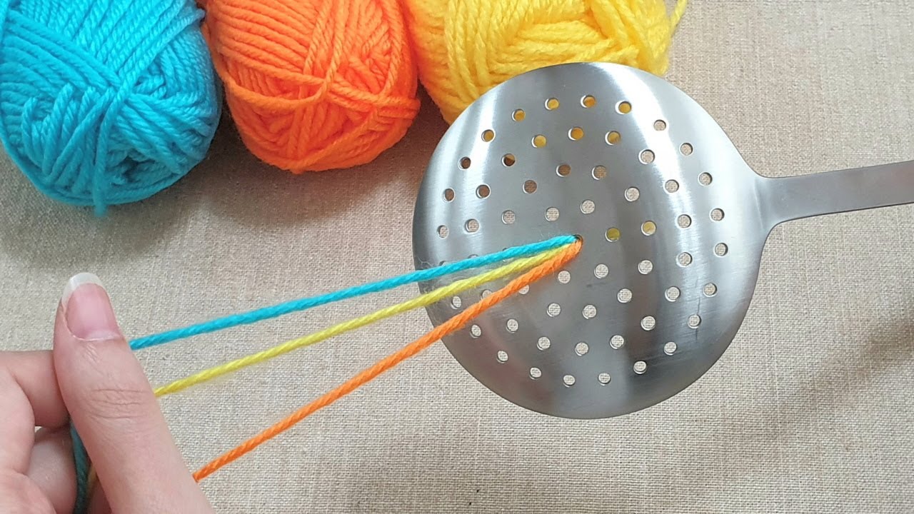 Удивительно !! Супер простая идея из половника и шерсти - ldeas Gift Craft - Проекты своими руками