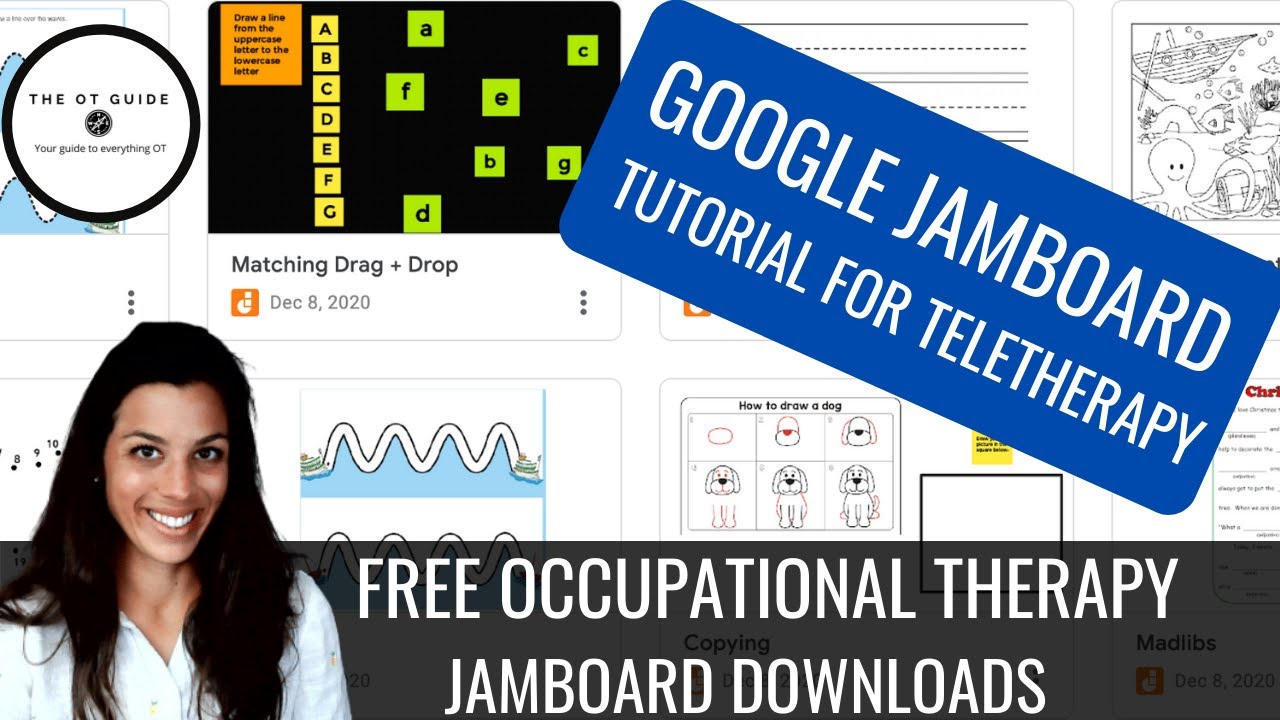 Jamboard Tutorial for Teletherapy + FREE OT JAMS!
