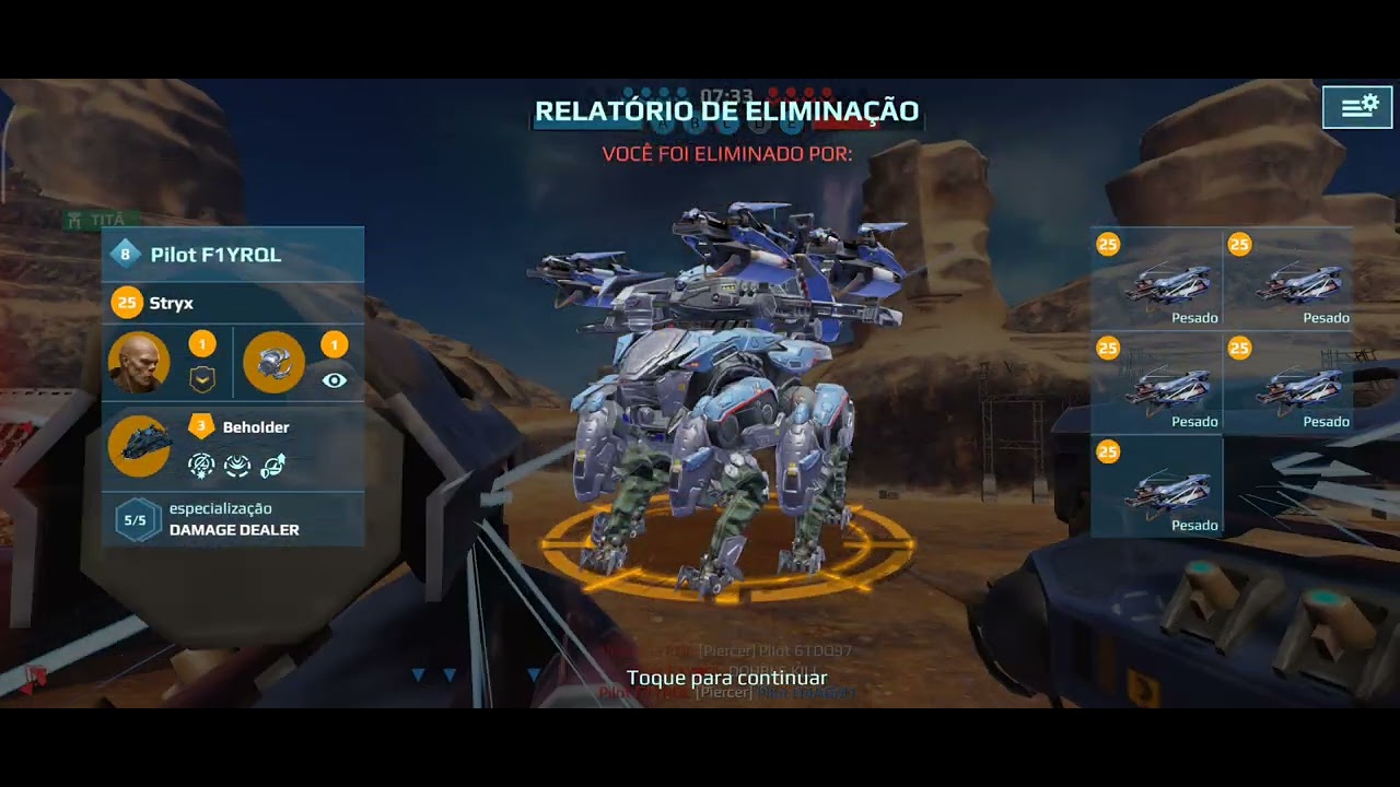 Test server testing new rebalancing robot Anaksor and UE Revenant. #warrobots #testserver 