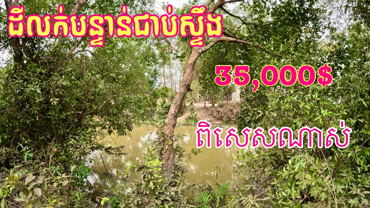 Real Estate638 | ដីលក់បន្ទាន់ជាប់ស្ទឹង Land for sale Siem Reap |085282882