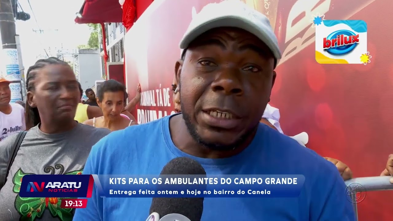 Kits para os ambulantes do Campo Grande  | ARATU NOTICÍAS | TV ARATU