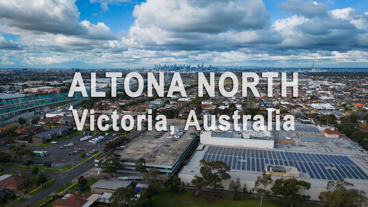 View of Melbourne from Altona North | 4K Drone Footage