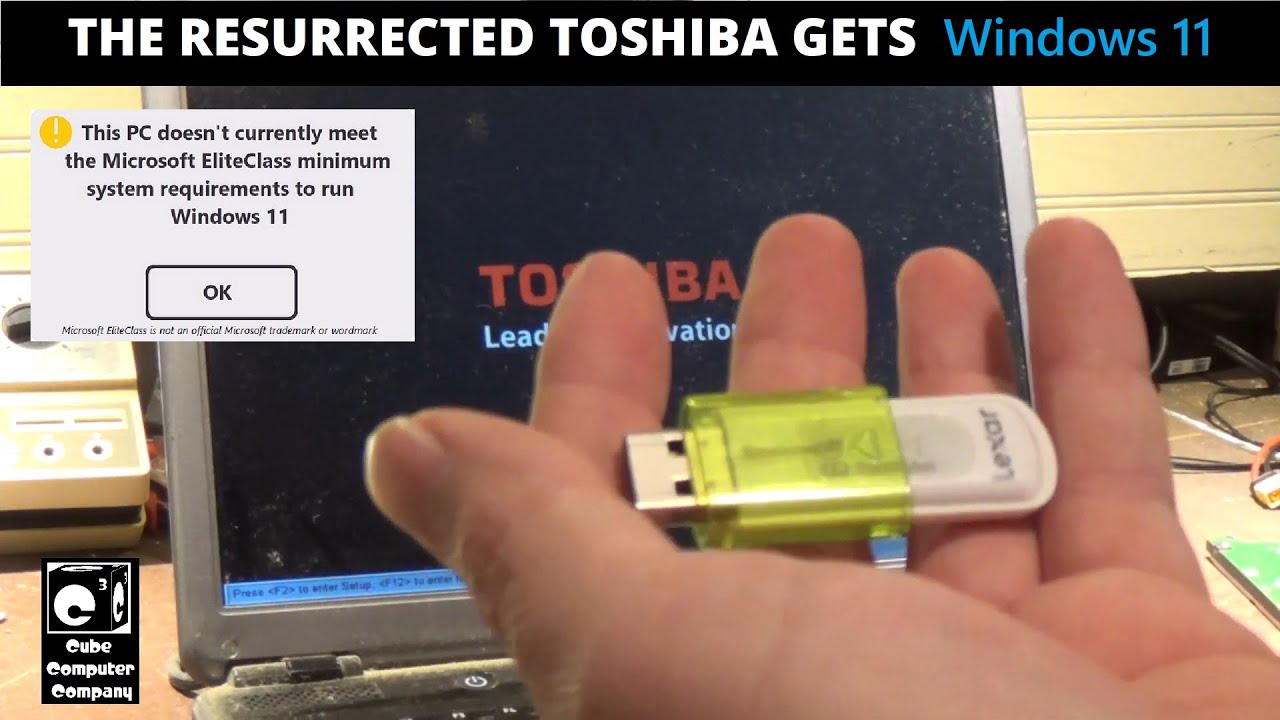 Upgrading the resurrected Toshiba laptop + Windows 11 install