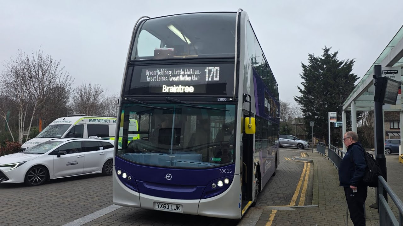 *Hoover + Thrash* On board: First Chelmsford YX63 LJK 33805, working the 170 