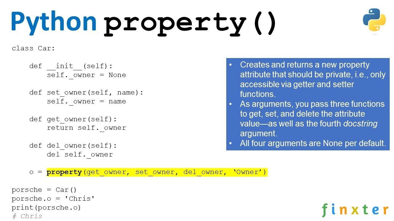 Python property() -- What You Always Wanted to Know But Never Dared to Ask