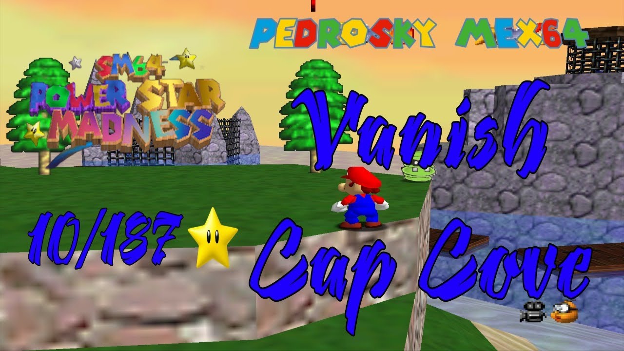 Super Mario 64 Power Star Madness: Vanish Cap Cove [savestateless]